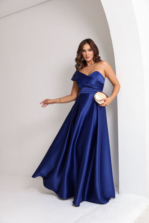 VESTIDO UM OMBRO SÓ RODADO VESTIDO DE FESTA PETRA FINA